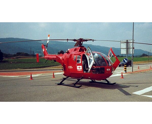 Plastikbausatz :: BO 105 REGA Bölkow Helikopter 1/32 Schweiz